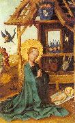 Lochner, Stephan Adoration of the Child oil on canvas